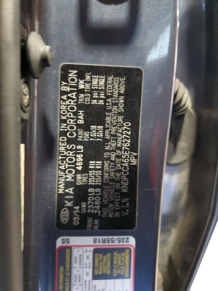 2014 Kia Sportage Sx VIN: KNDPCCA65E7627270 Lot: 67940824