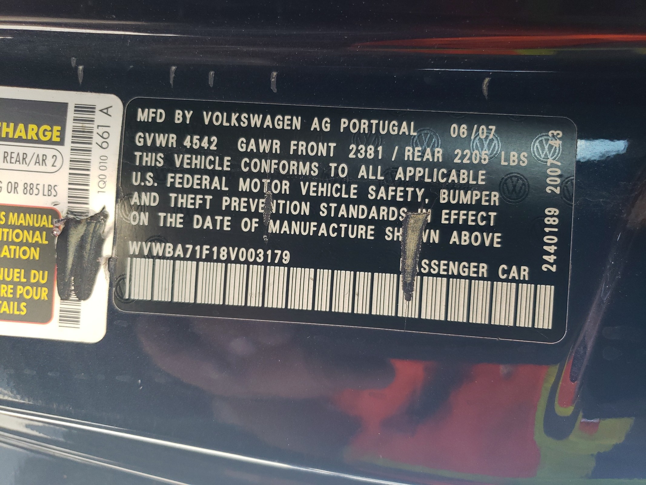 WVWBA71F18V003179 2008 Volkswagen Eos Turbo