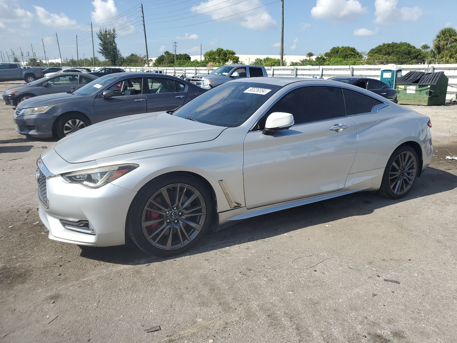 JN1FV7EL4KM440003 2019 Infiniti Q60 Red Sport 400