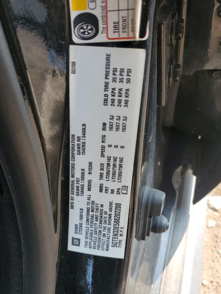 2008 Hummer H3 Adventure VIN: 5GTEN33E588202208 Lot: 67710024