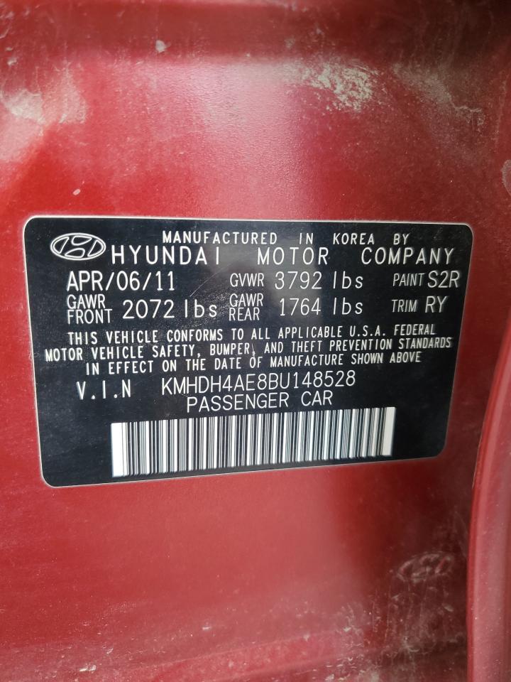 2011 Hyundai Elantra Gls VIN: KMHDH4AE8BU148528 Lot: 68109474