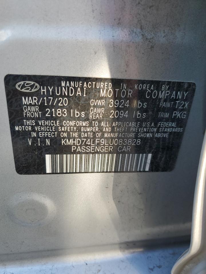 KMHD74LF9LU083828 2020 HYUNDAI ELANTRA - Image 12