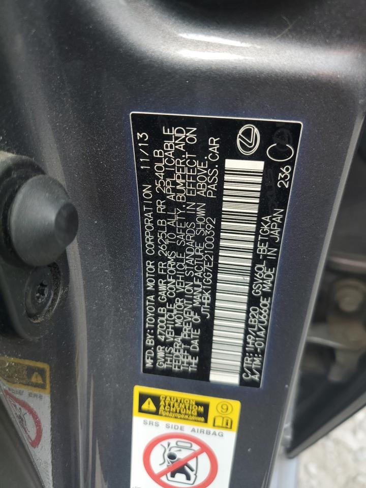 2014 Lexus Es 350 VIN: JTHBK1GG7E2100392 Lot: 65199674