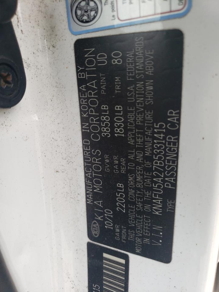 2011 Kia Forte Ex VIN: KNAFU5A27B5331415 Lot: 66413784