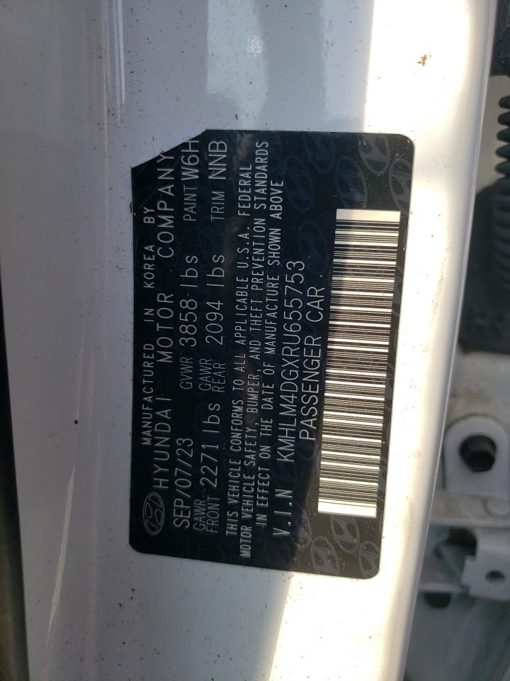 2024 Hyundai Elantra Sel VIN: KMHLM4DGXRU655753 Lot: 65916184