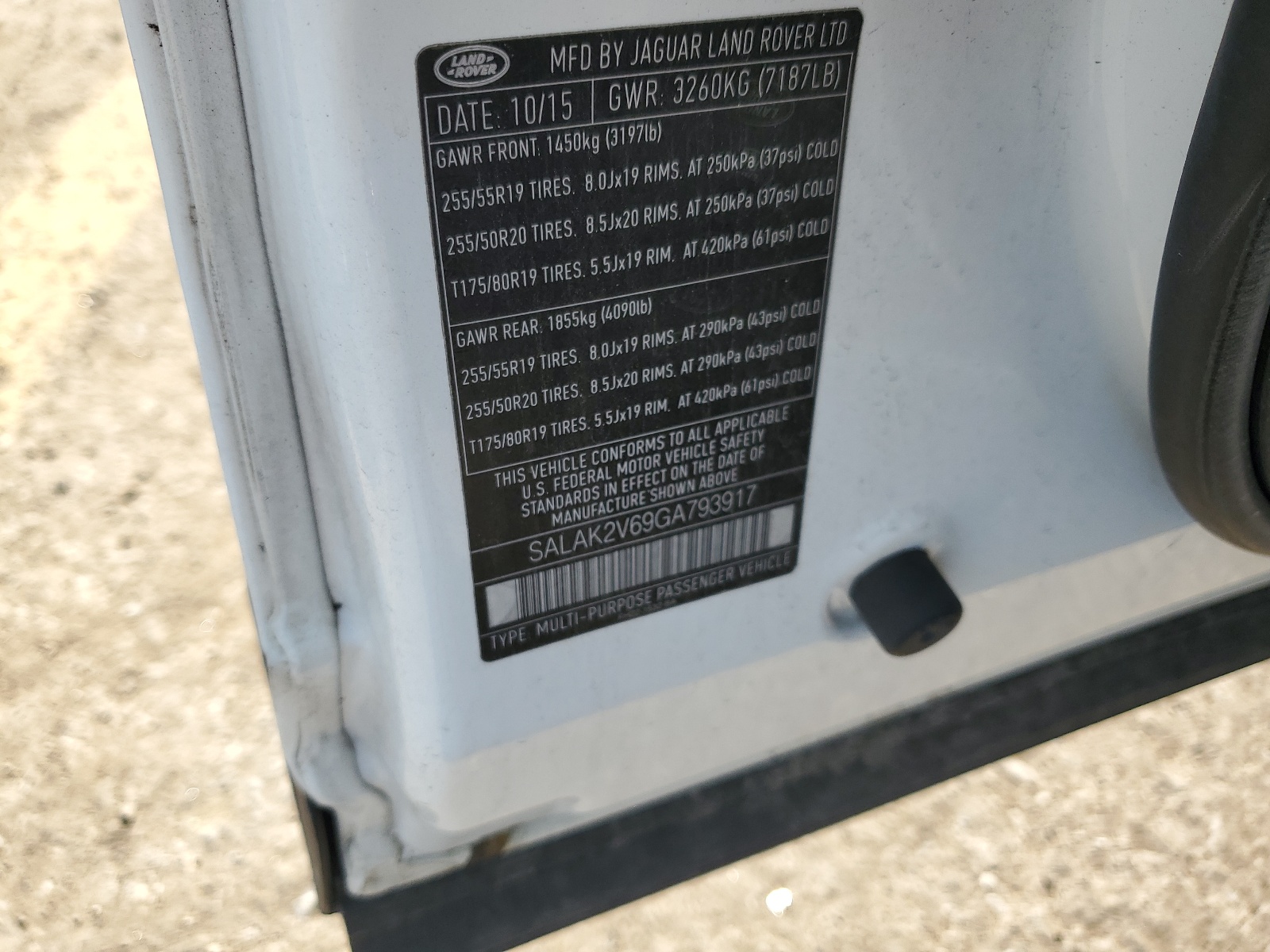 SALAK2V69GA793917 2016 Land Rover Lr4 Hse Luxury