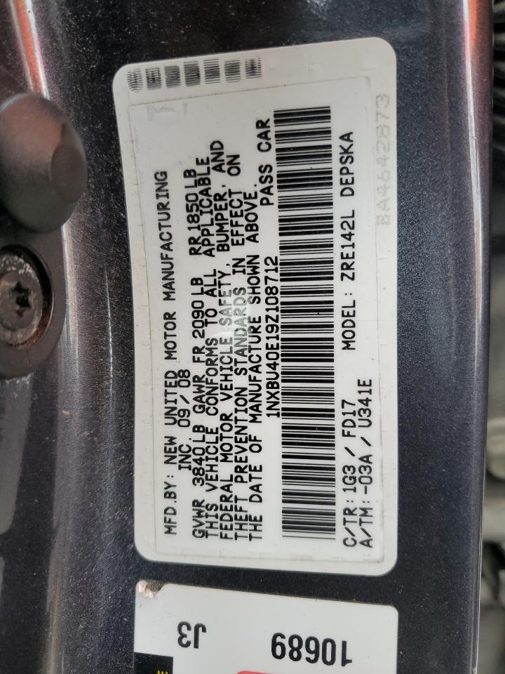 1NXBU40E19Z108712 2009 Toyota Corolla Base