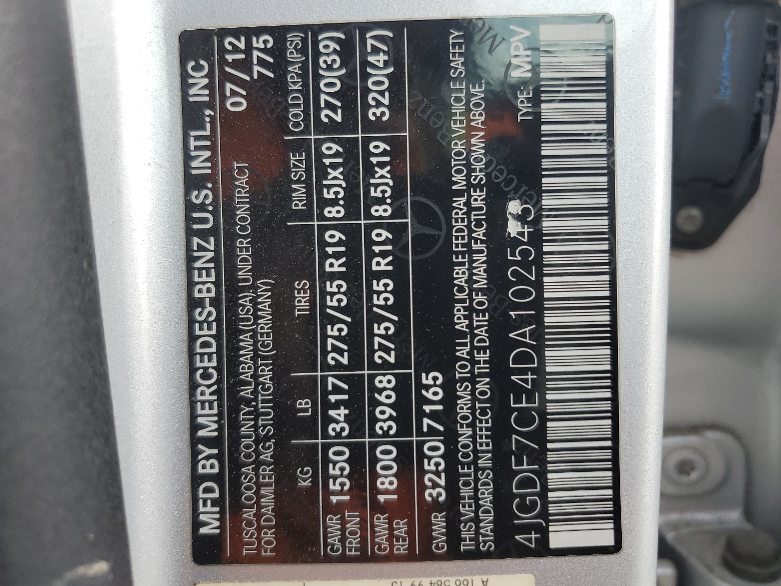 4JGDF7CE4DA102543 2013 Mercedes-Benz Gl 450 4Matic