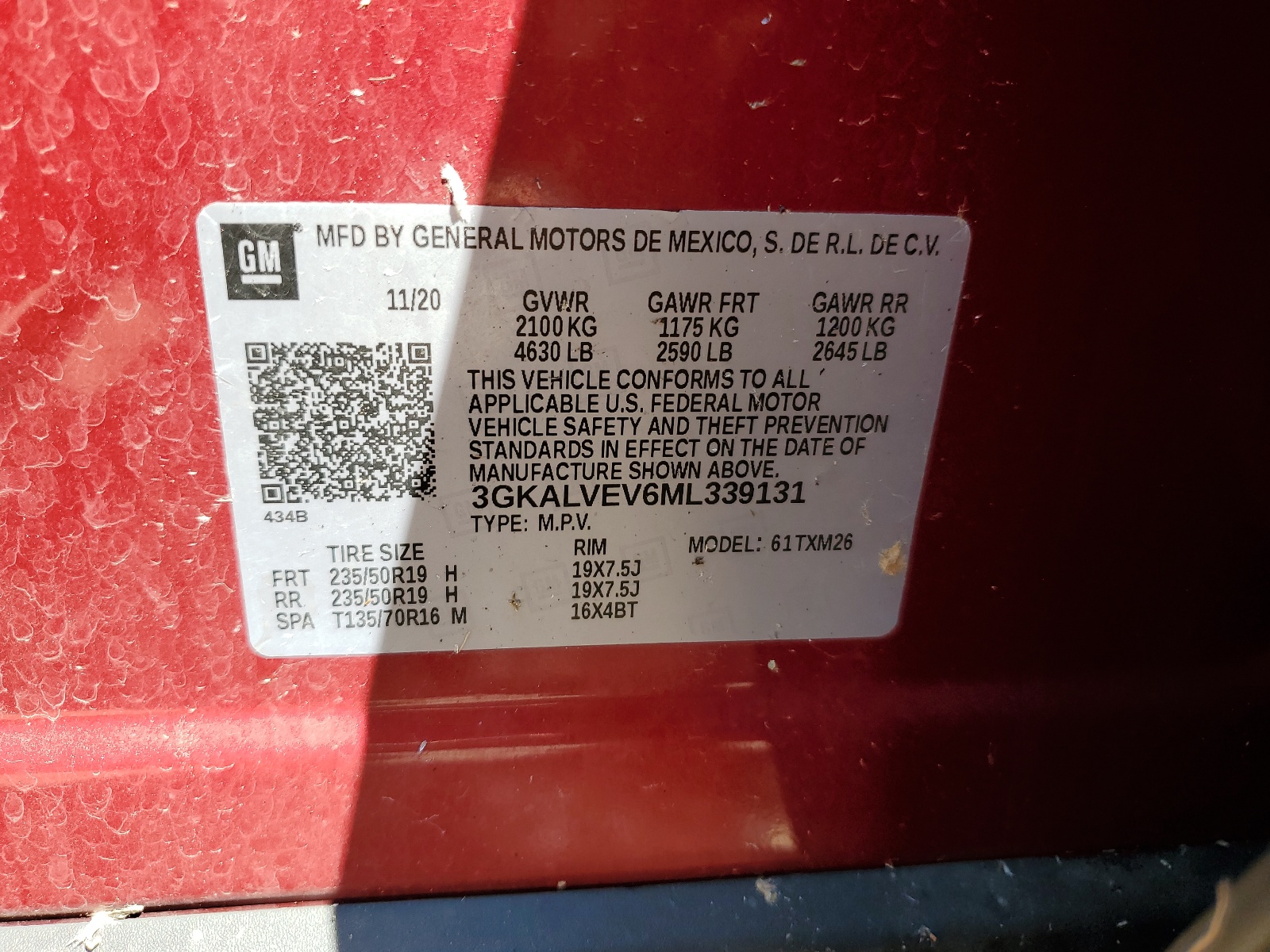 3GKALVEV6ML339131 2021 GMC Terrain Slt