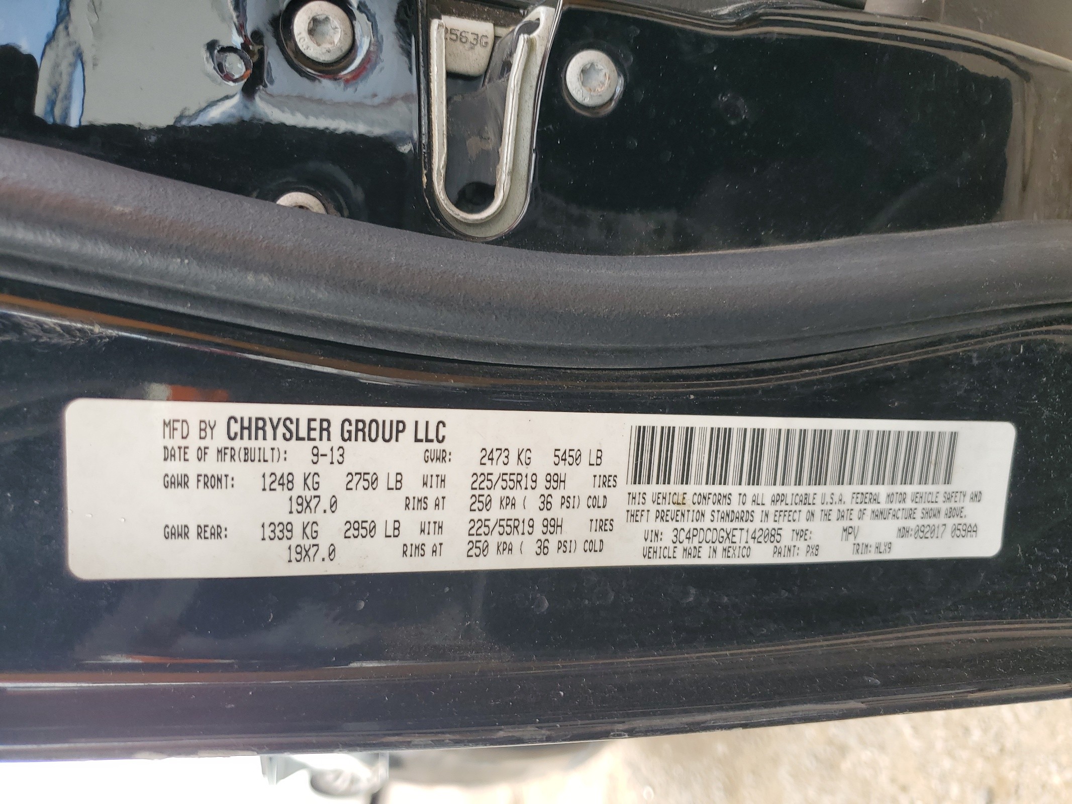 3C4PDCDGXET142085 2014 Dodge Journey Limited