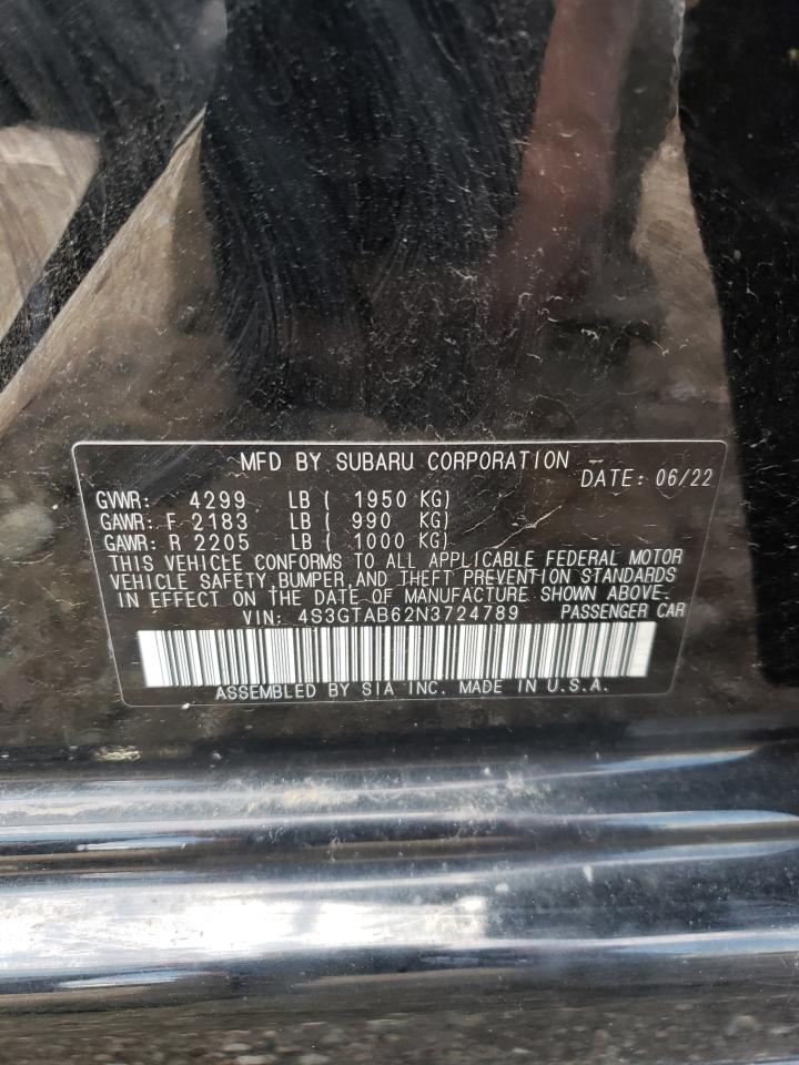 2022 Subaru Impreza VIN: 4S3GTAB62N3724789 Lot: 63011294