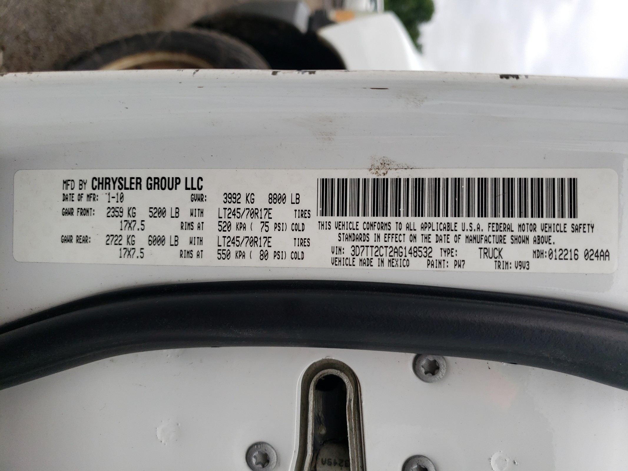 3D7TT2CT2AG148532 2010 Dodge Ram 2500