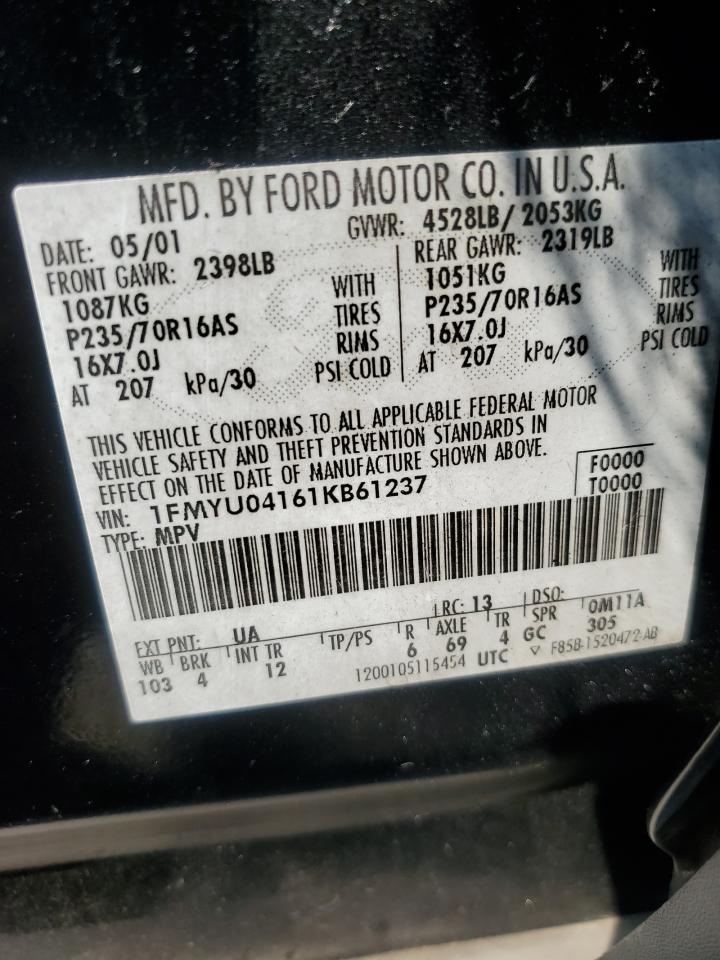 1FMYU04161KB61237 2001 Ford Escape Xlt