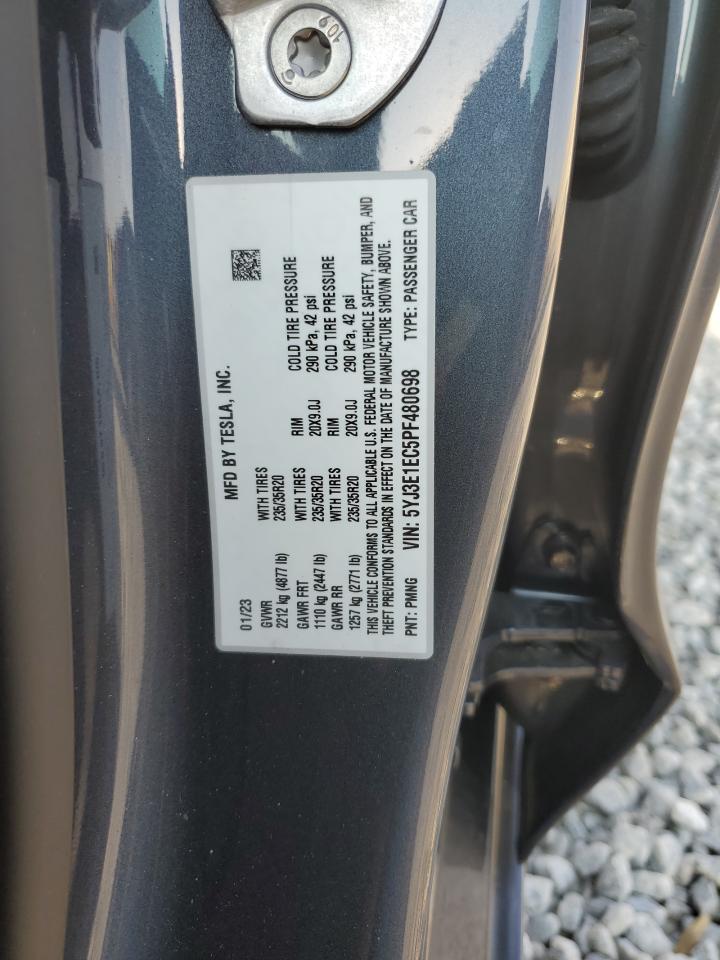 5YJ3E1EC5PF480698 2023 Tesla Model 3