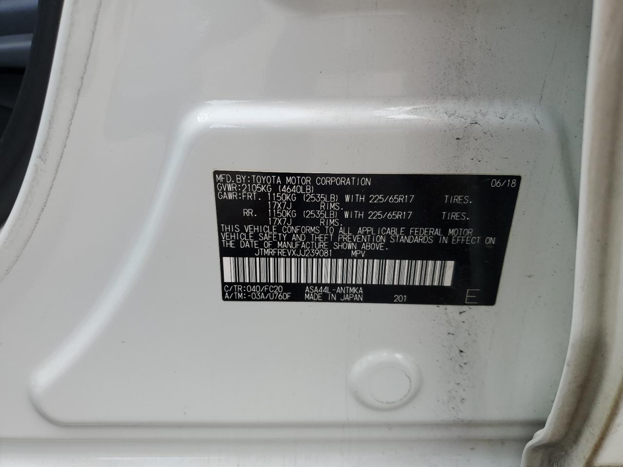 JTMRFREVXJJ239081 2018 TOYOTA RAV 4 - Image 13