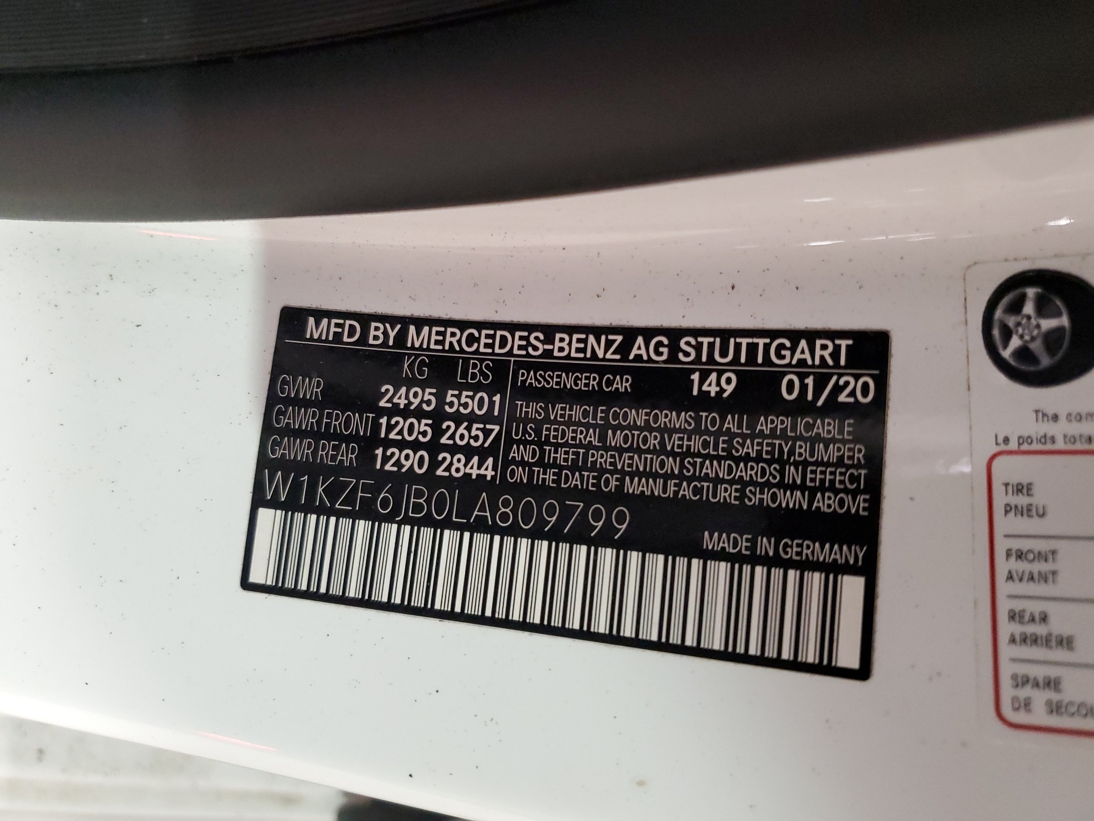 W1KZF6JB0LA809799 2020 Mercedes-Benz E 450 4Matic