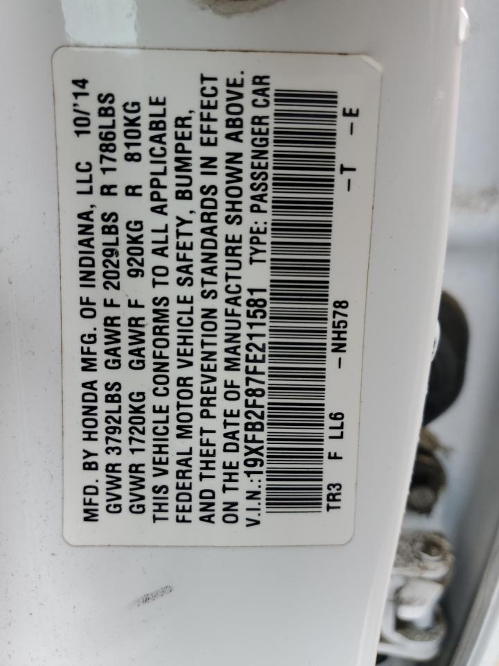 19XFB2F87FE211581 2015 HONDA CIVIC - Image 12