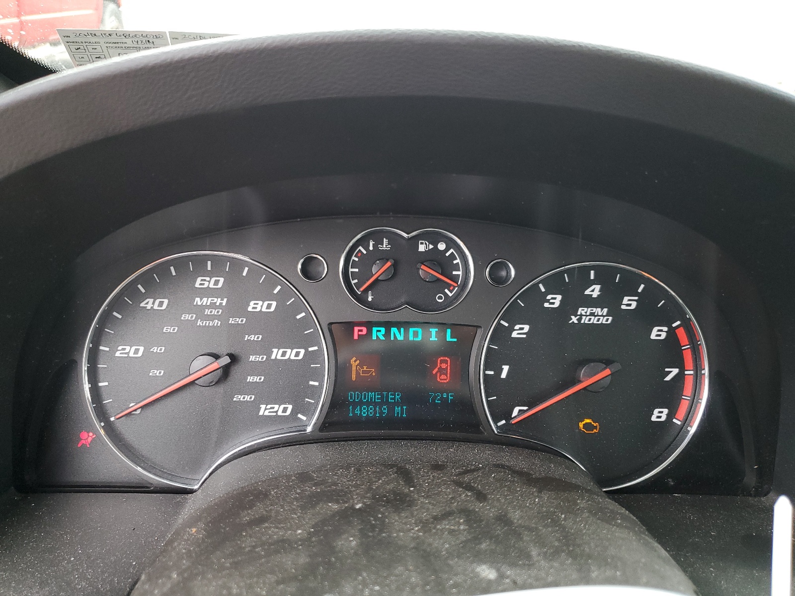 2CNDL13F686060281 2008 Chevrolet Equinox Ls