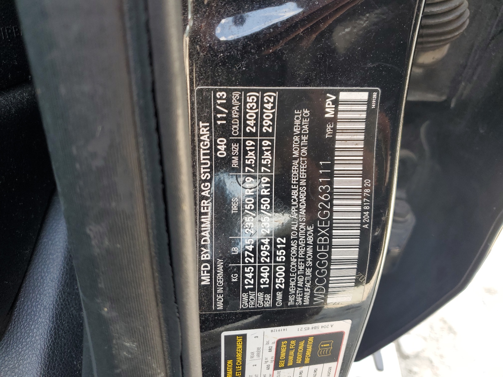 WDCGG0EBXEG263111 2014 Mercedes-Benz Glk 250 Bluetec