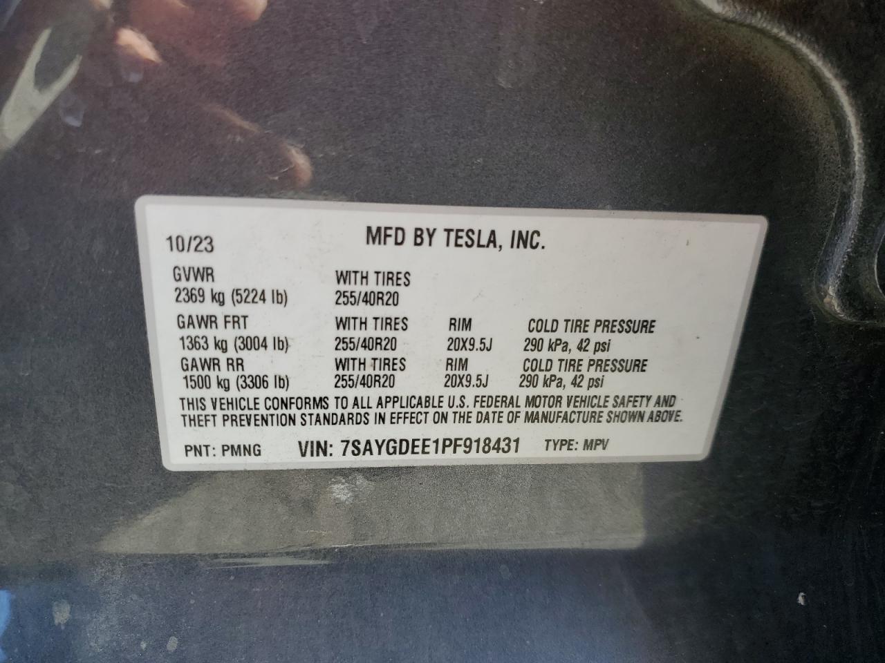 7SAYGDEE1PF918431 2023 TESLA MODEL Y - Image 13