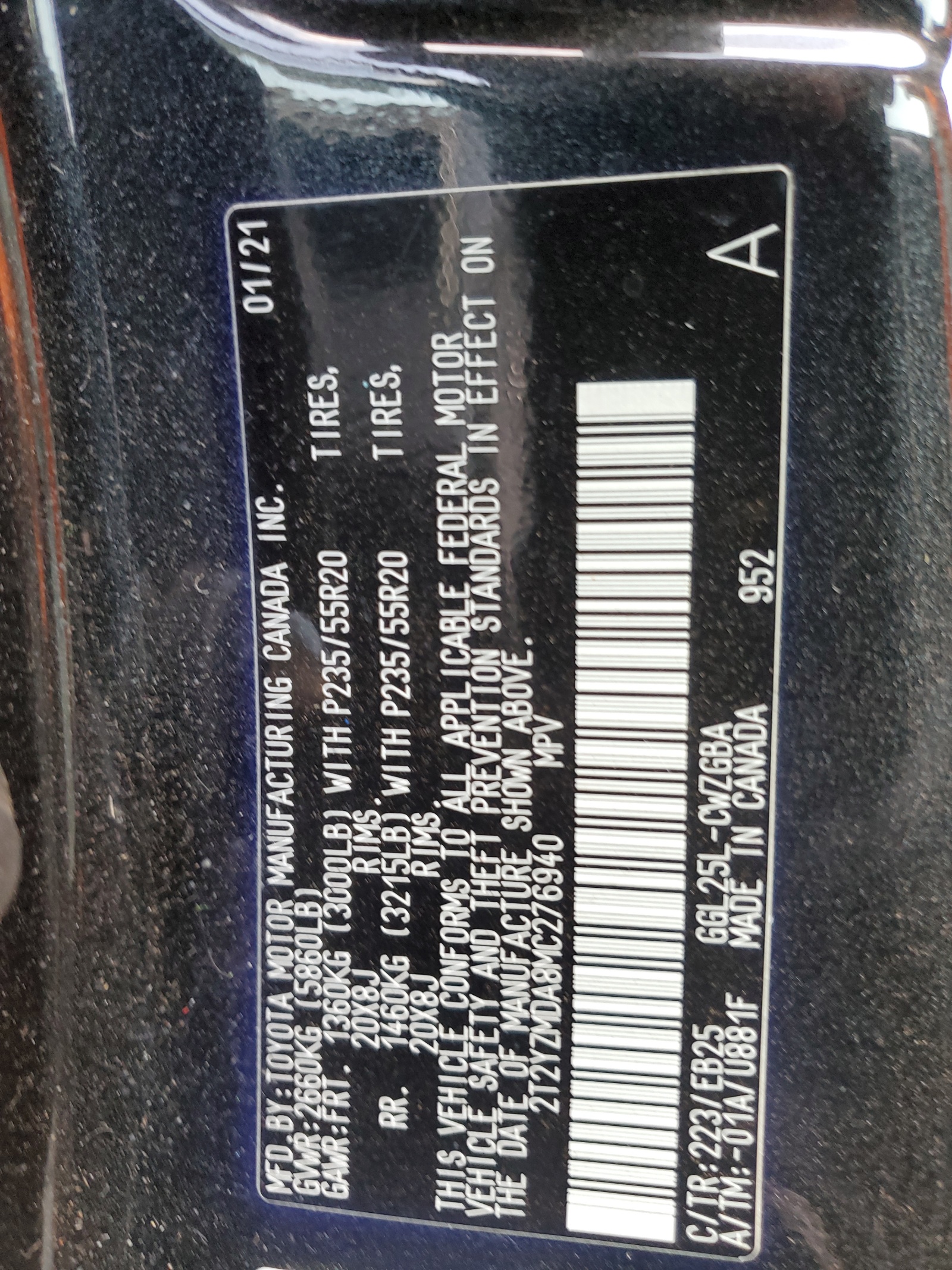 2T2YZMDA8MC276940 2021 Lexus Rx 350 F Sport