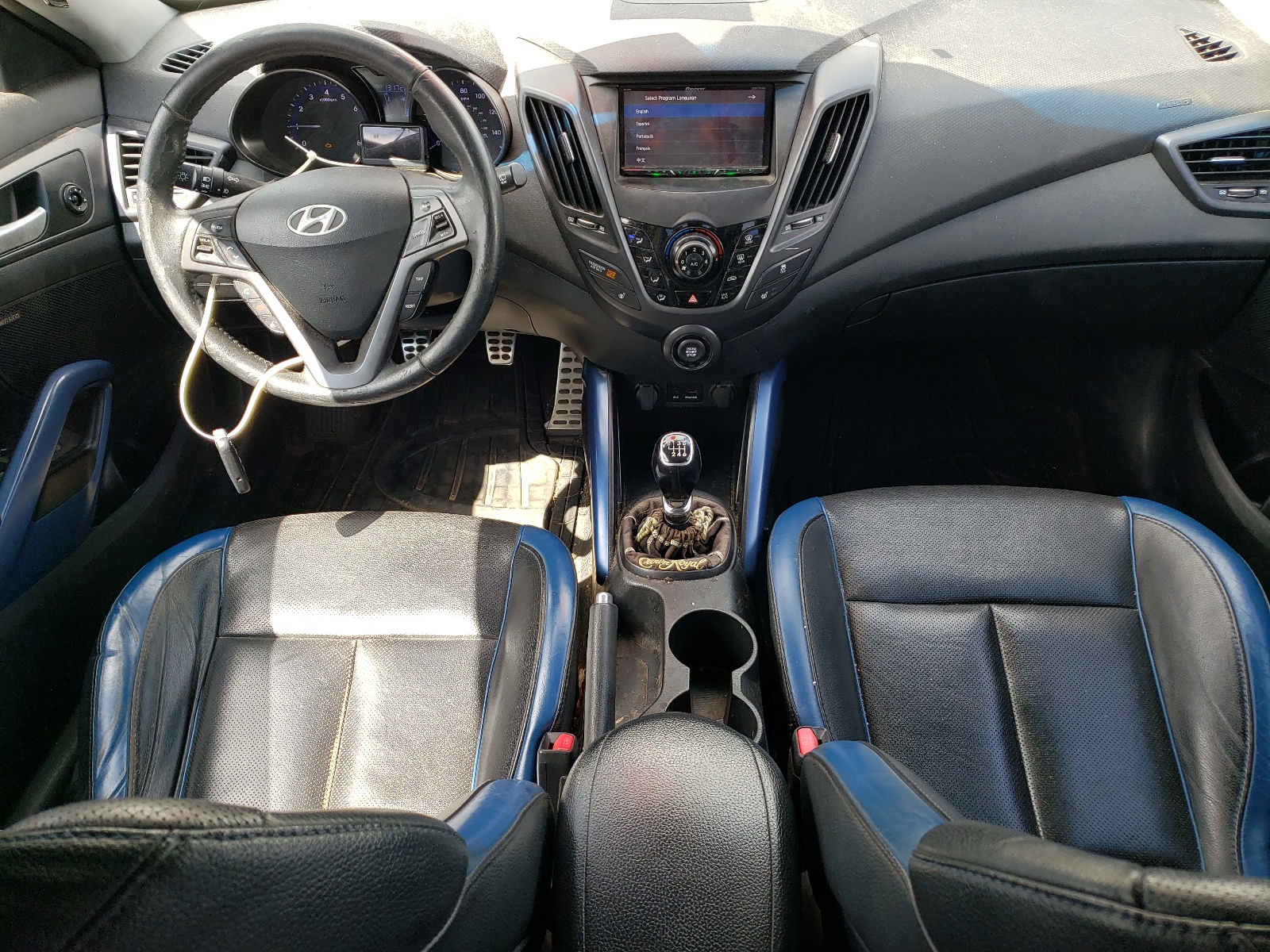 KMHTC6AEXDU112834 2013 Hyundai Veloster Turbo