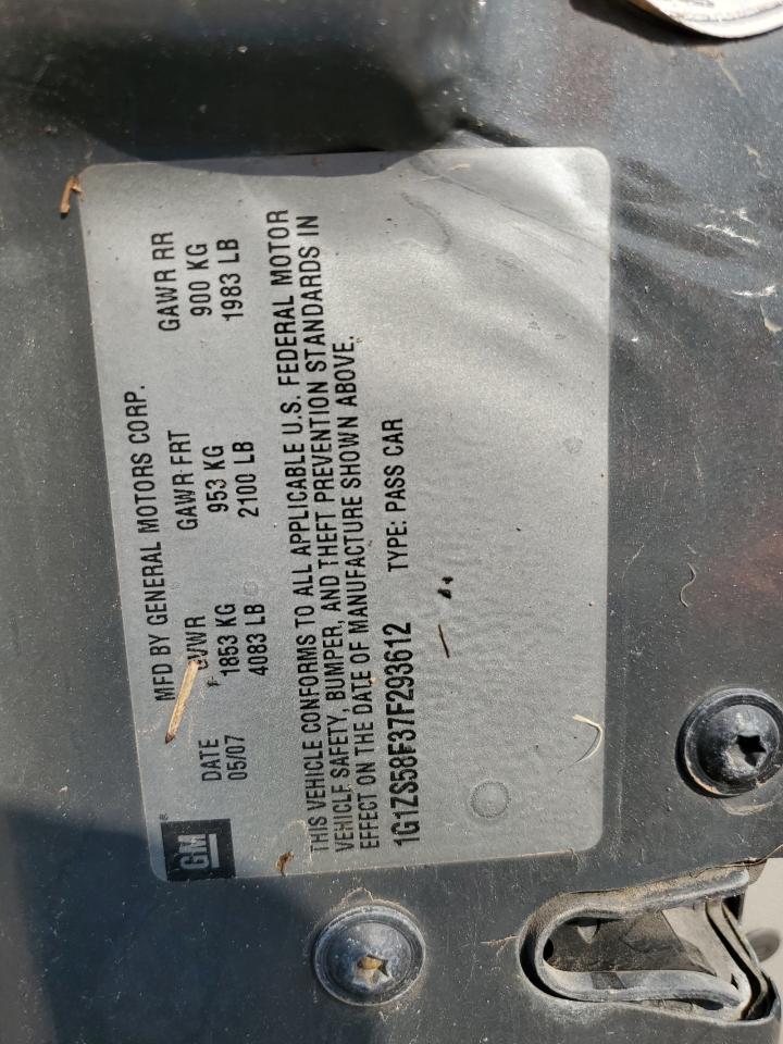 2007 Chevrolet Malibu Ls VIN: 1G1ZS58F37F293612 Lot: 66117304