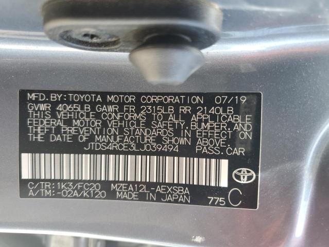 JTDS4RCE3LJ039494 Toyota Corolla SE 12