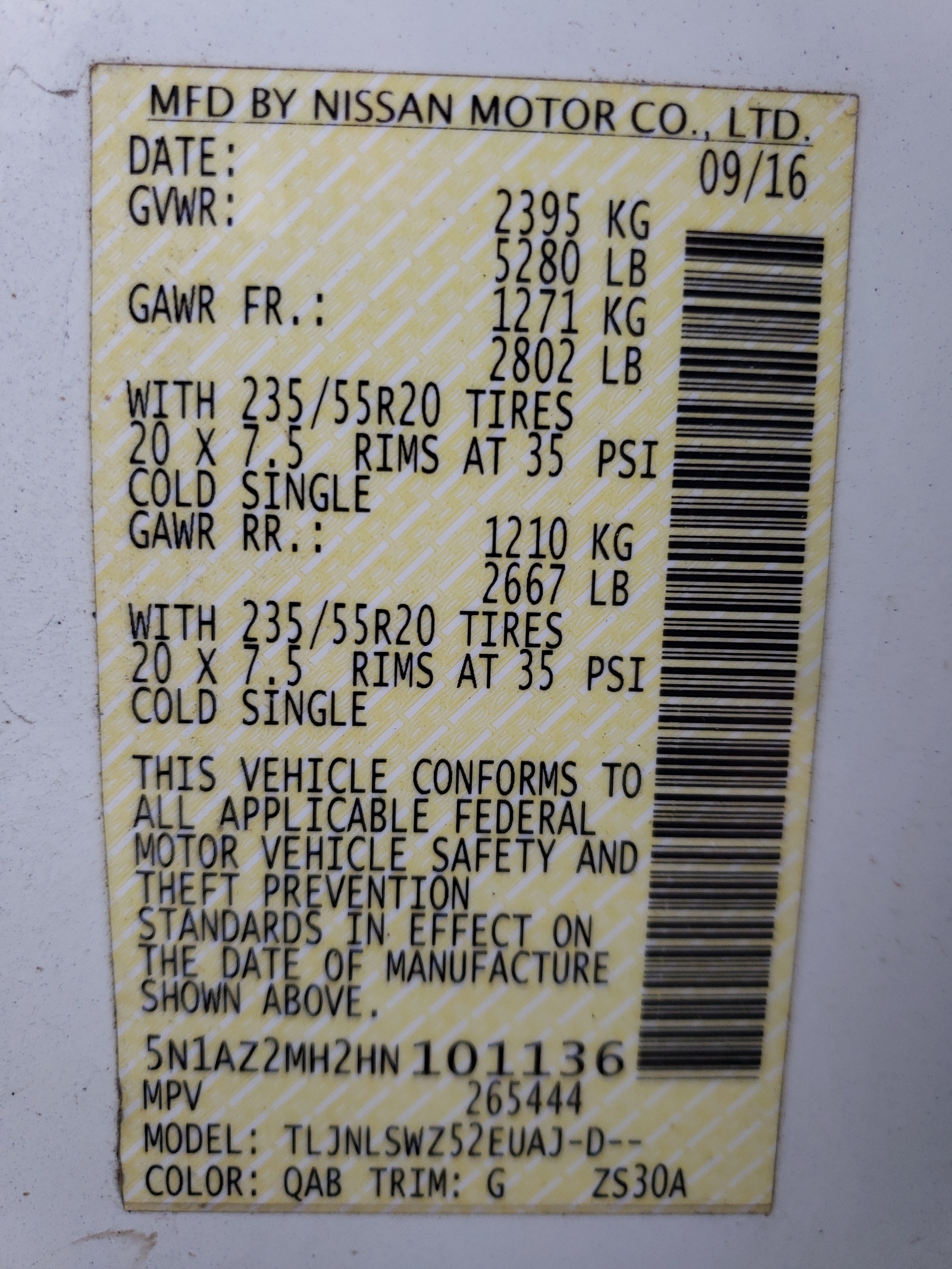 5N1AZ2MH2HN101136 2017 Nissan Murano S