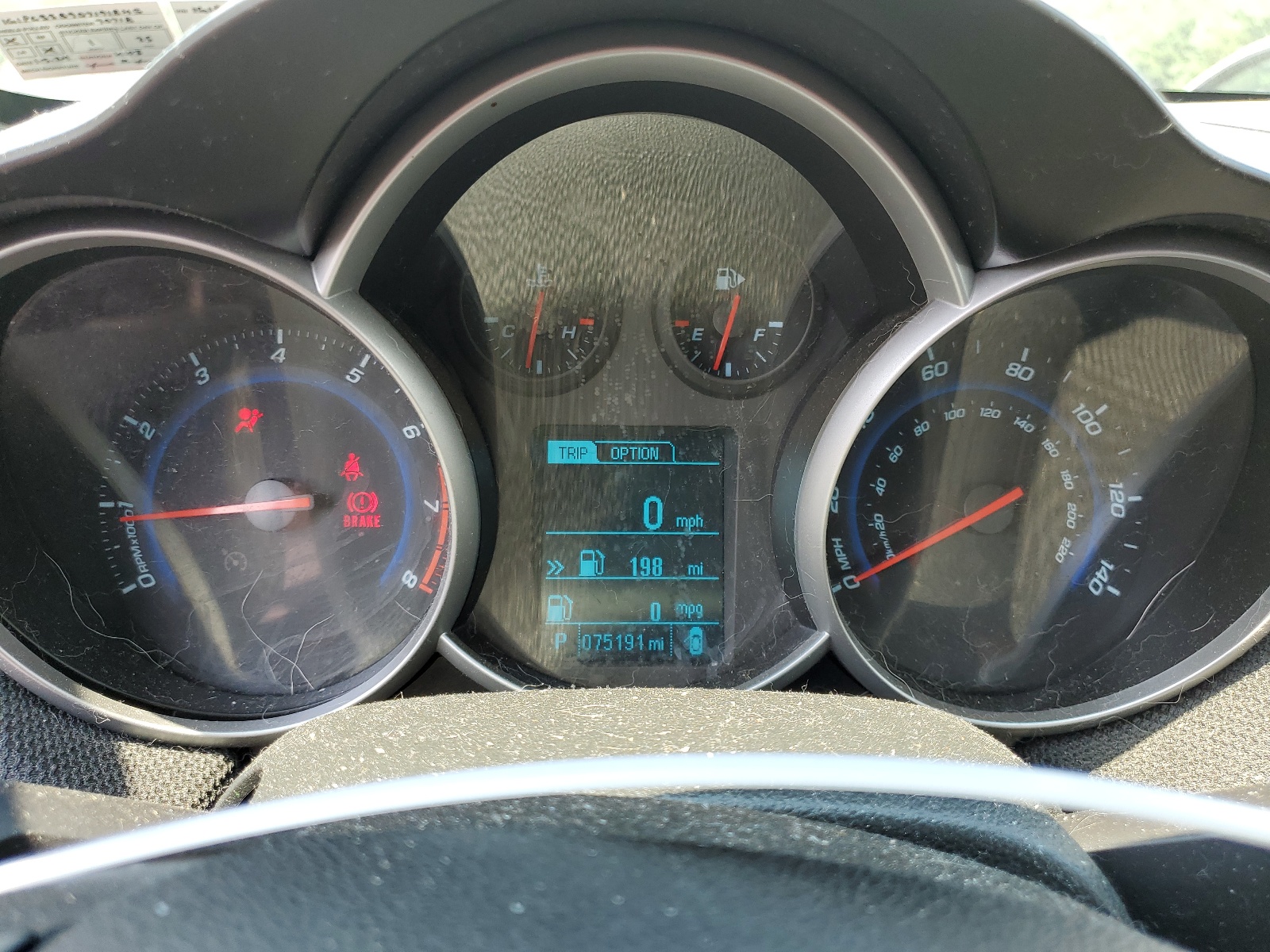 1G1PC5SB9D7191845 2013 Chevrolet Cruze Lt