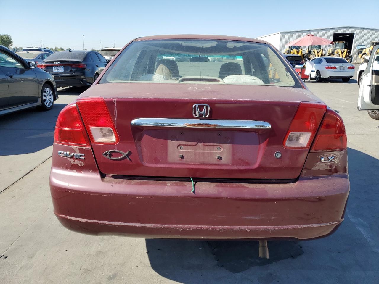 2002 Honda Civic Lx VIN: 2HGES16592H544327 Lot: 67001494