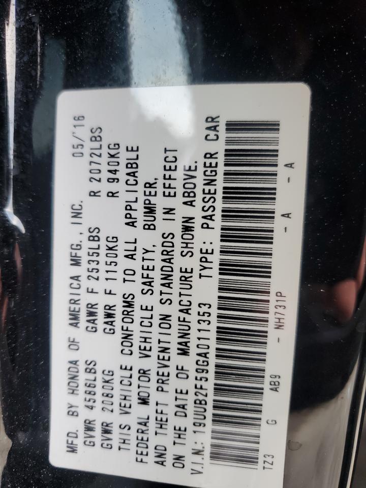 2016 Acura Tlx Tech VIN: 19UUB2F59GA011353 Lot: 66356634