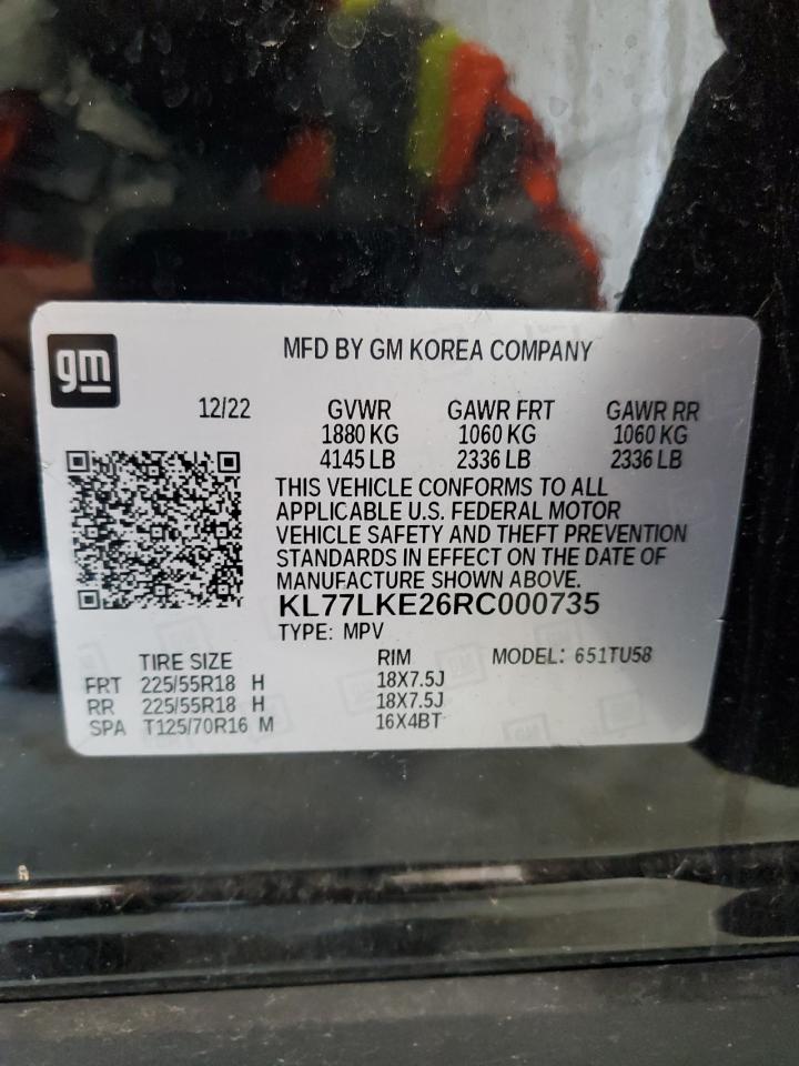 2024 Chevrolet Trax Activ VIN: KL77LKE26RC000735 Lot: 66180564