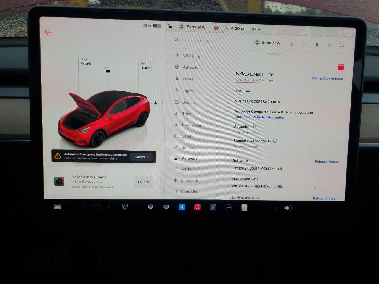 7SAYGDEF8RA299514 2024 Tesla Model Y