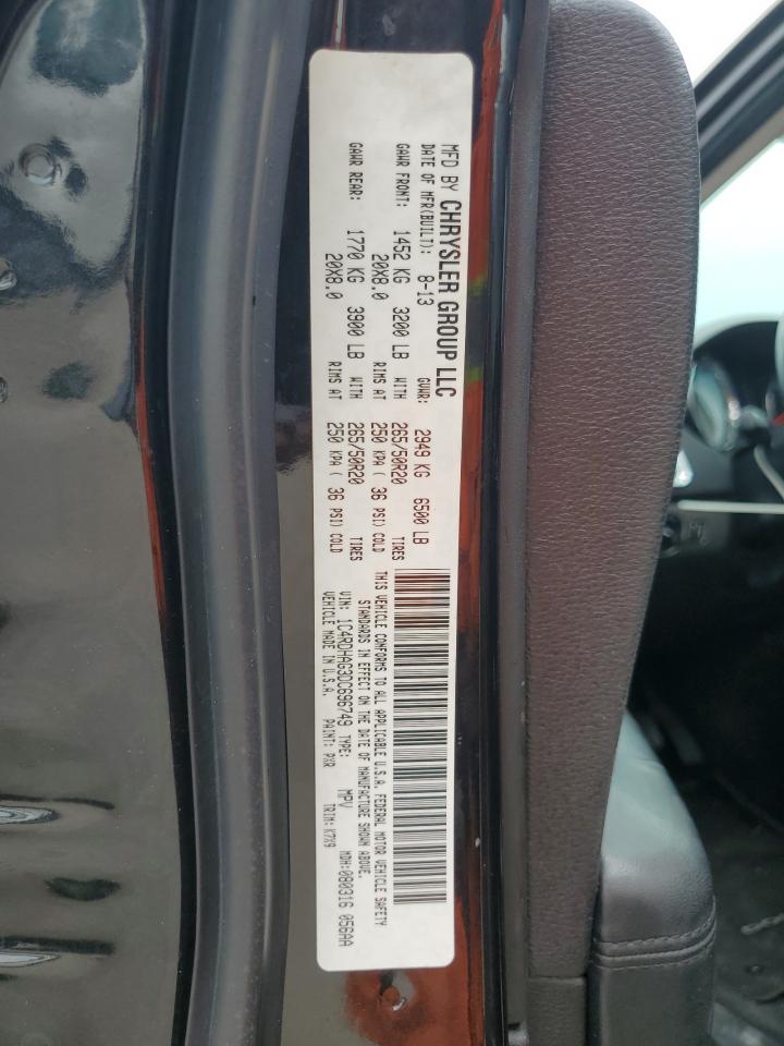 2013 Dodge Durango Sxt VIN: 1C4RDHAG3DC696749 Lot: 67702294