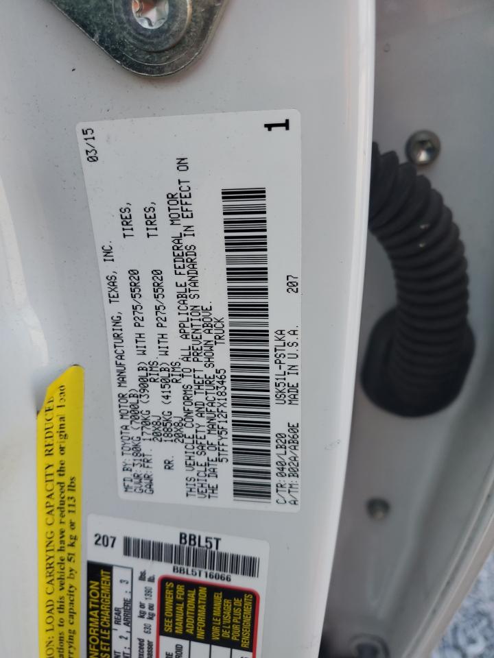 5TFFY5F12FX183465 2015 Toyota Tundra Crewmax Limited