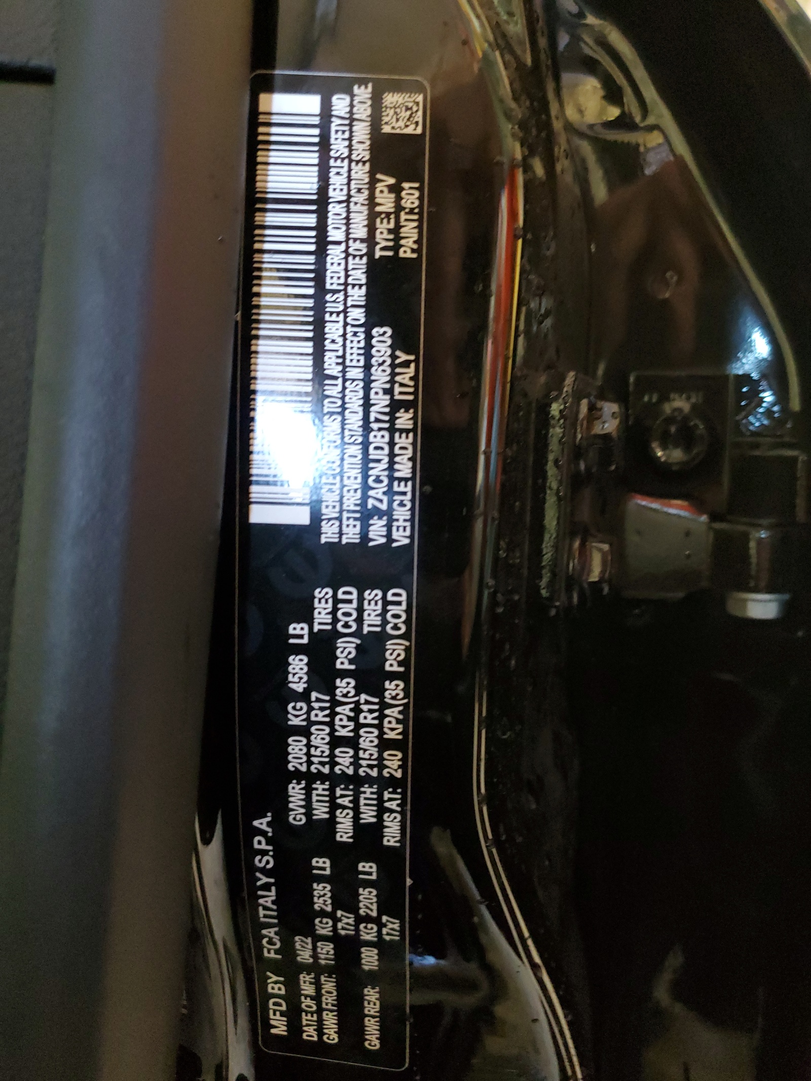 ZACNJDB17NPN63903 2022 Jeep Renegade Latitude