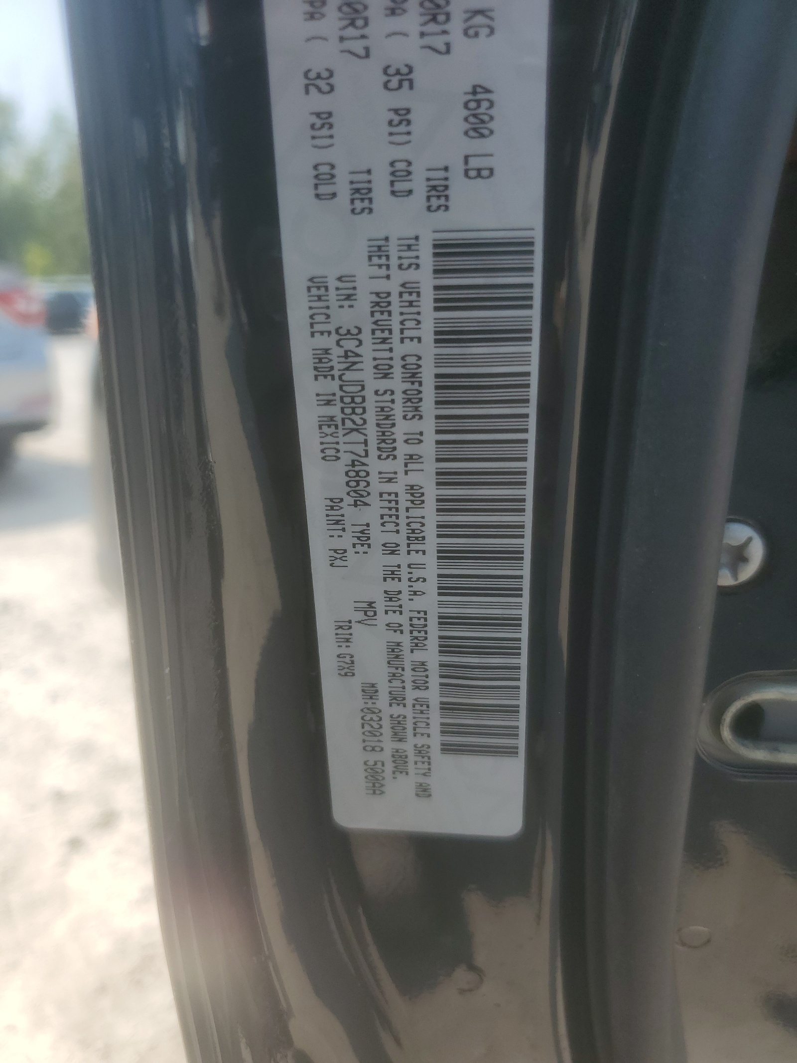 3C4NJDBB2KT748604 2019 Jeep Compass Latitude