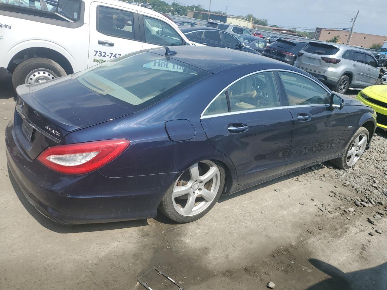 2012 Mercedes-Benz Cls 550 4Matic blue null gas WDDLJ9BB2CA044941 photo #4