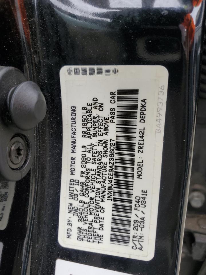 1NXBU4EE9AZ386027 2010 Toyota Corolla Base