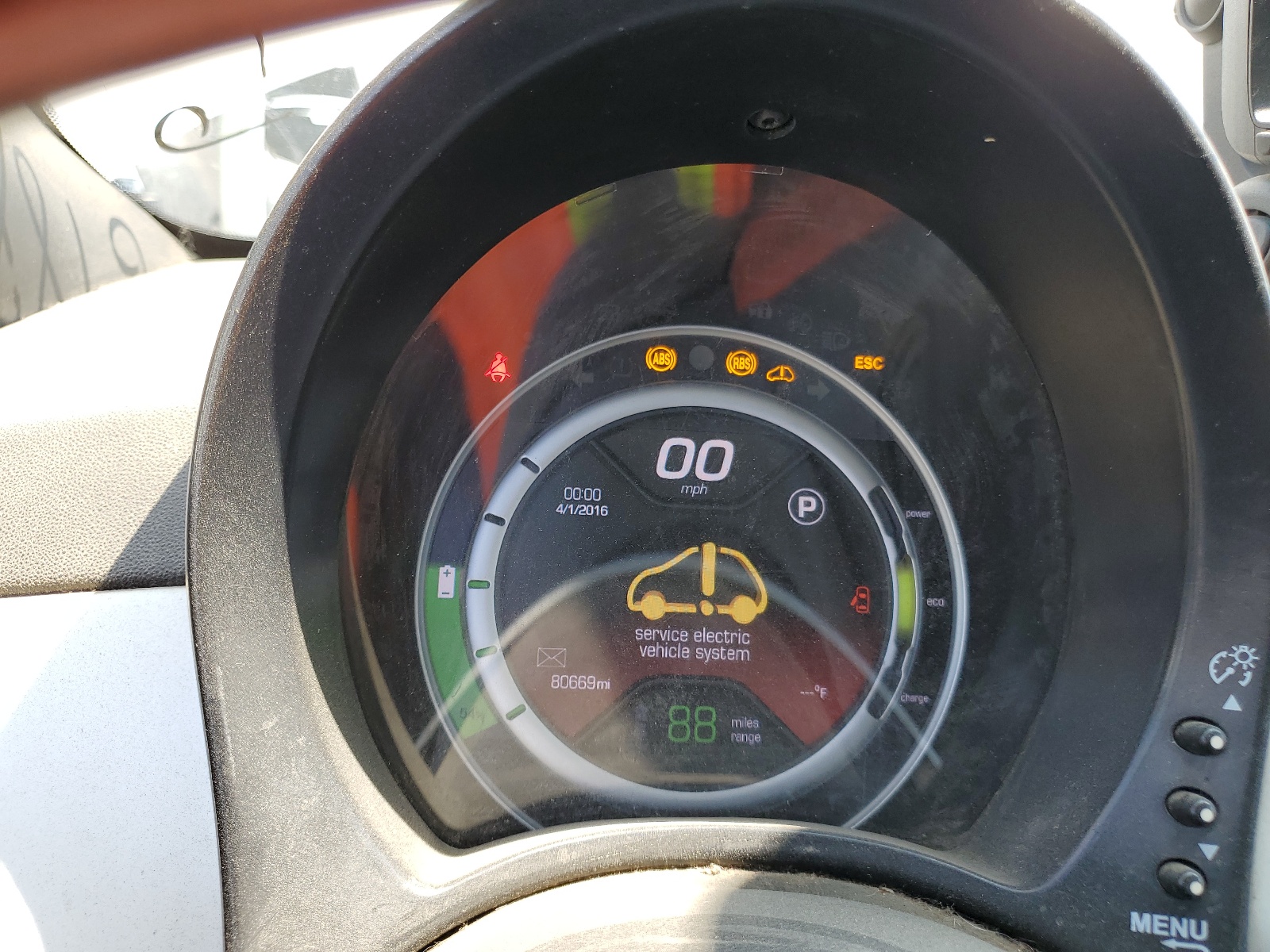 3C3CFFGE9FT522951 2015 Fiat 500 Electric