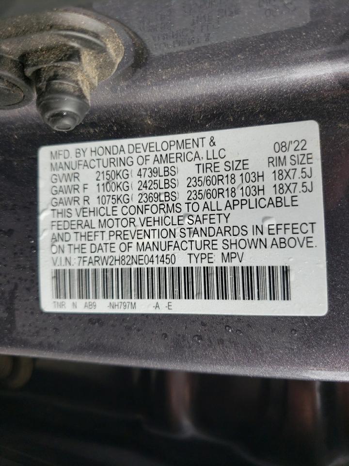 7FARW2H82NE041450 2022 Honda Cr-V Exl