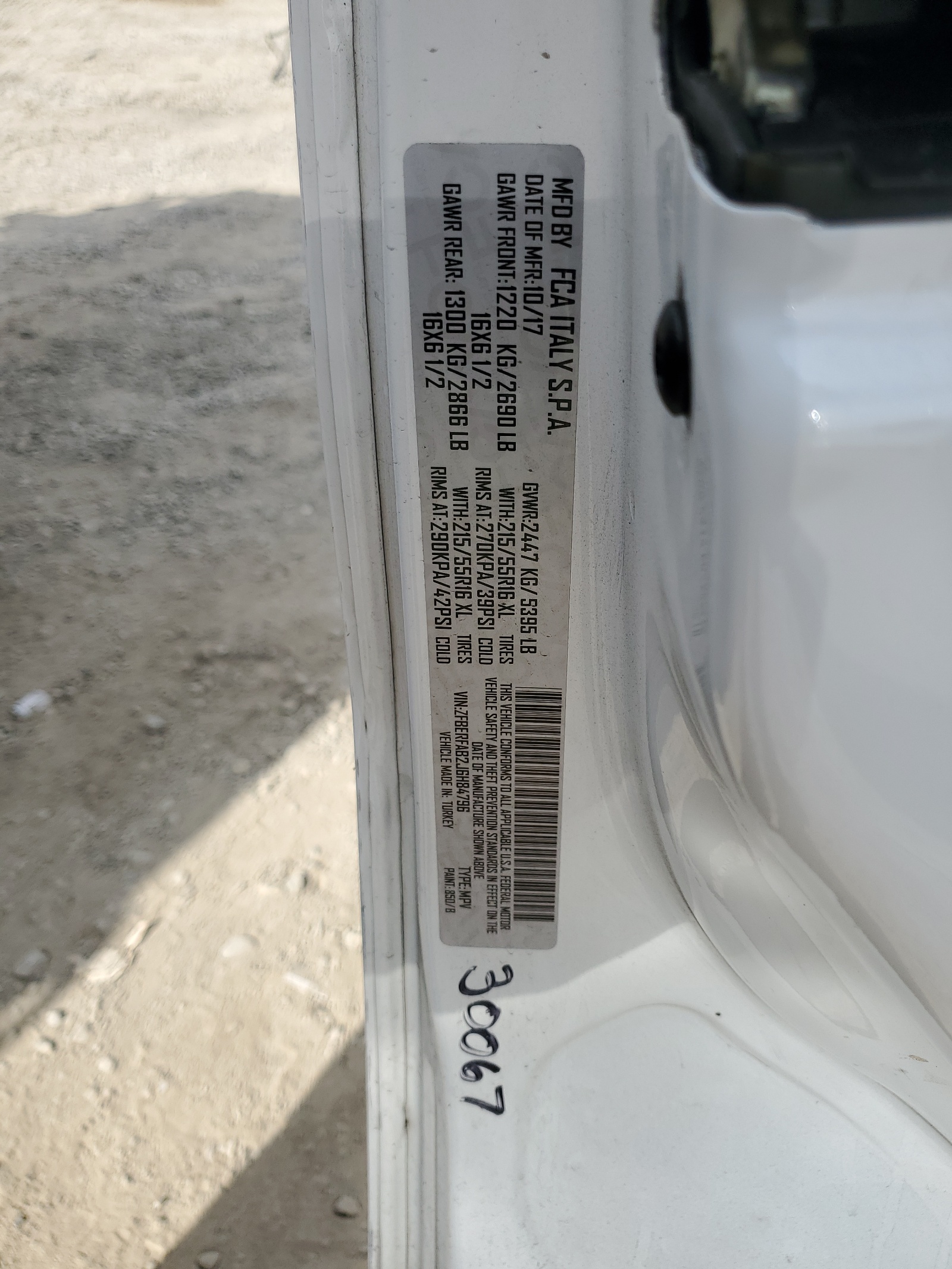 ZFBERFAB2J6H84796 2018 Ram Promaster City