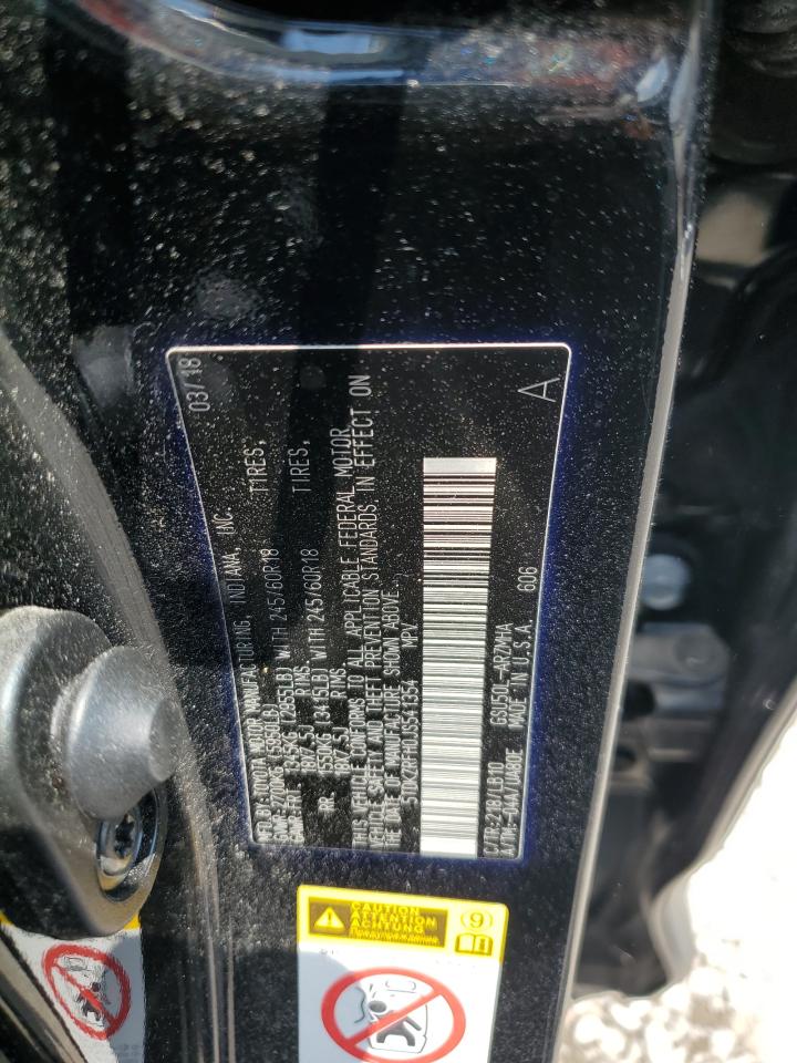 2018 Toyota Highlander Se VIN: 5TDKZRFH0JS541354 Lot: 66552174