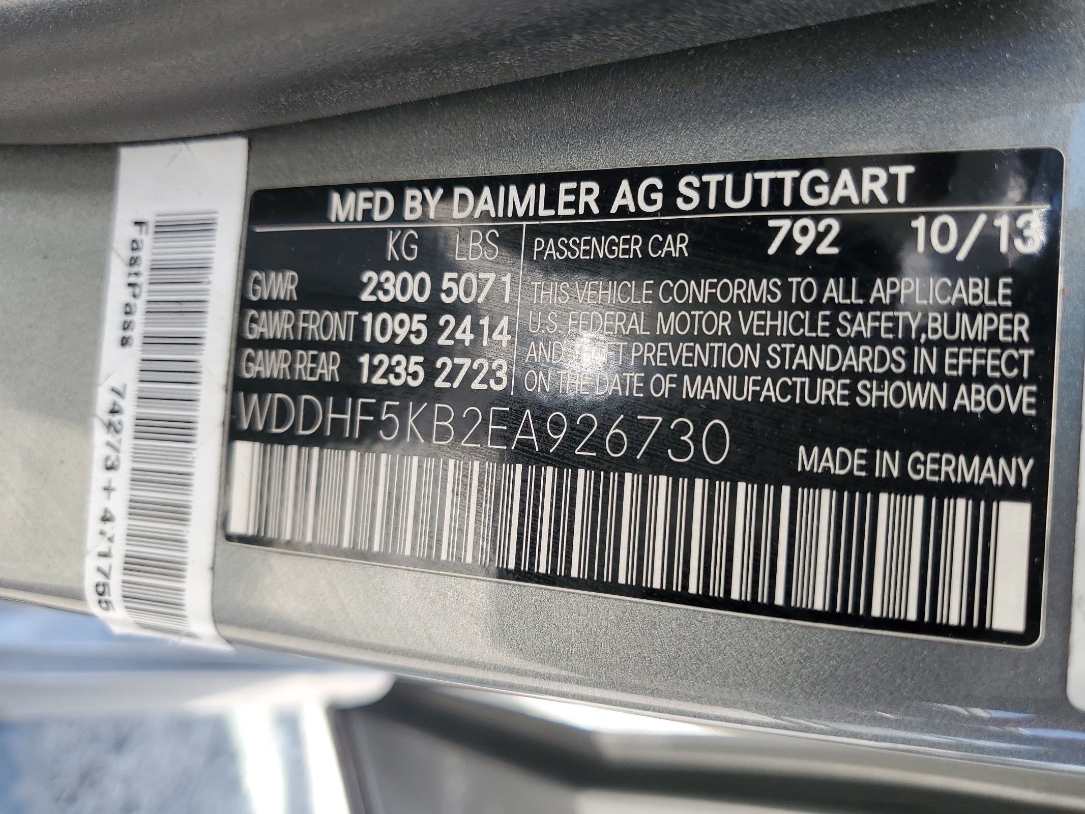 WDDHF5KB2EA926730 2014 Mercedes-Benz E 350