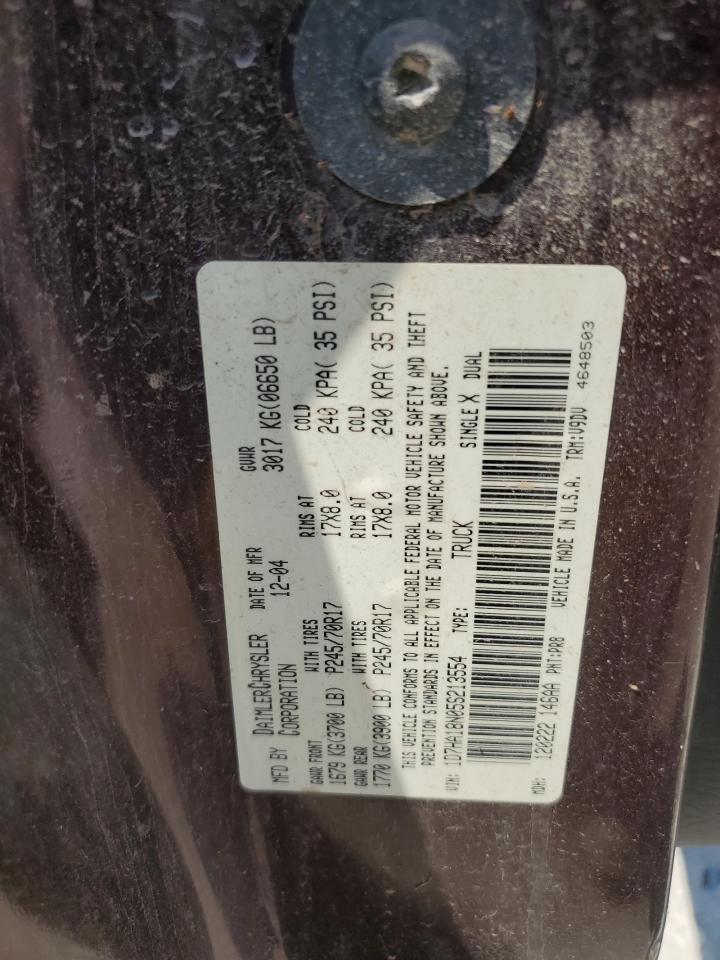 2005 Dodge Ram 1500 St VIN: 1D7HA18N05S213554 Lot: 66466974