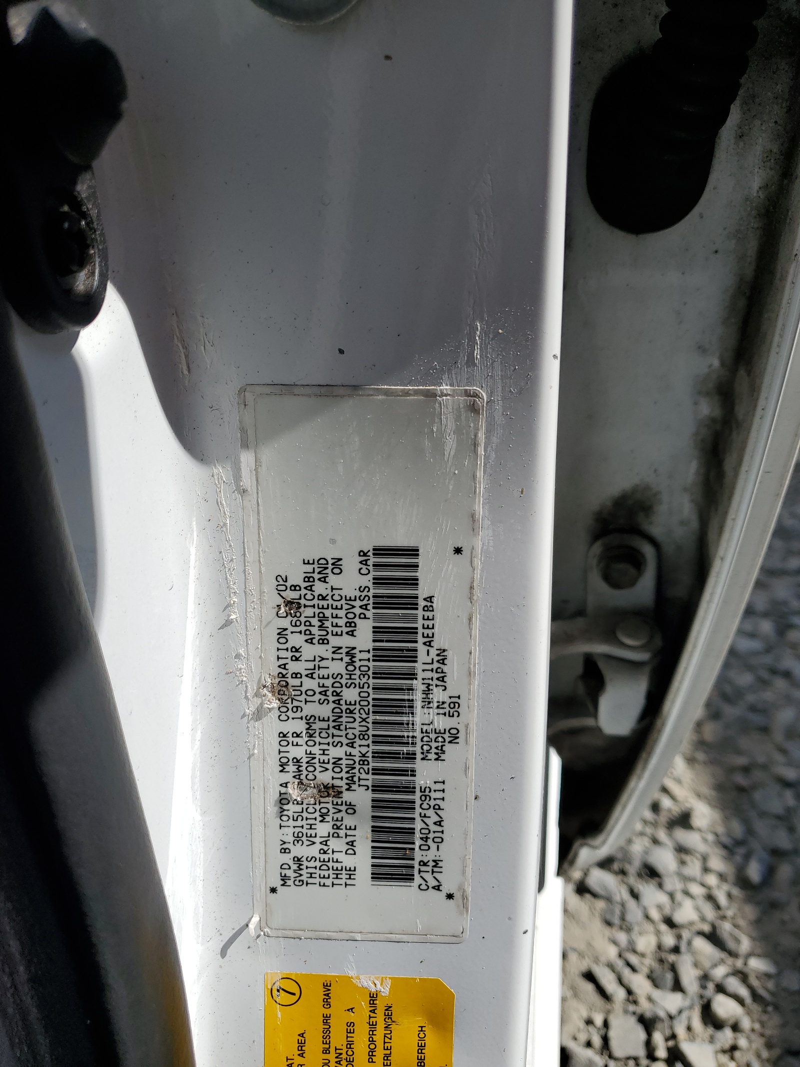 JT2BK18UX20053011 2002 Toyota Prius