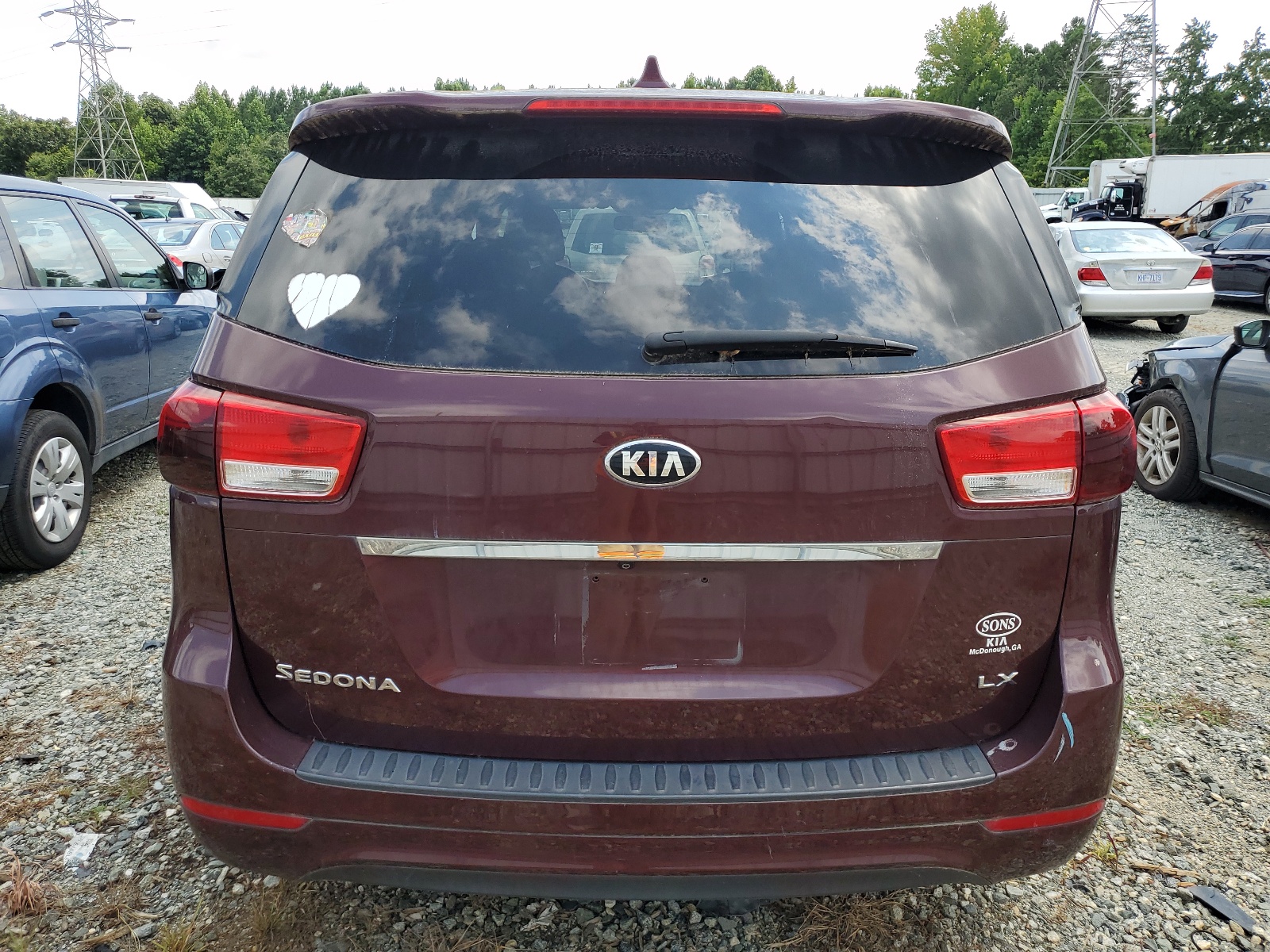 KNDMB5C17H6221455 2017 Kia Sedona Lx