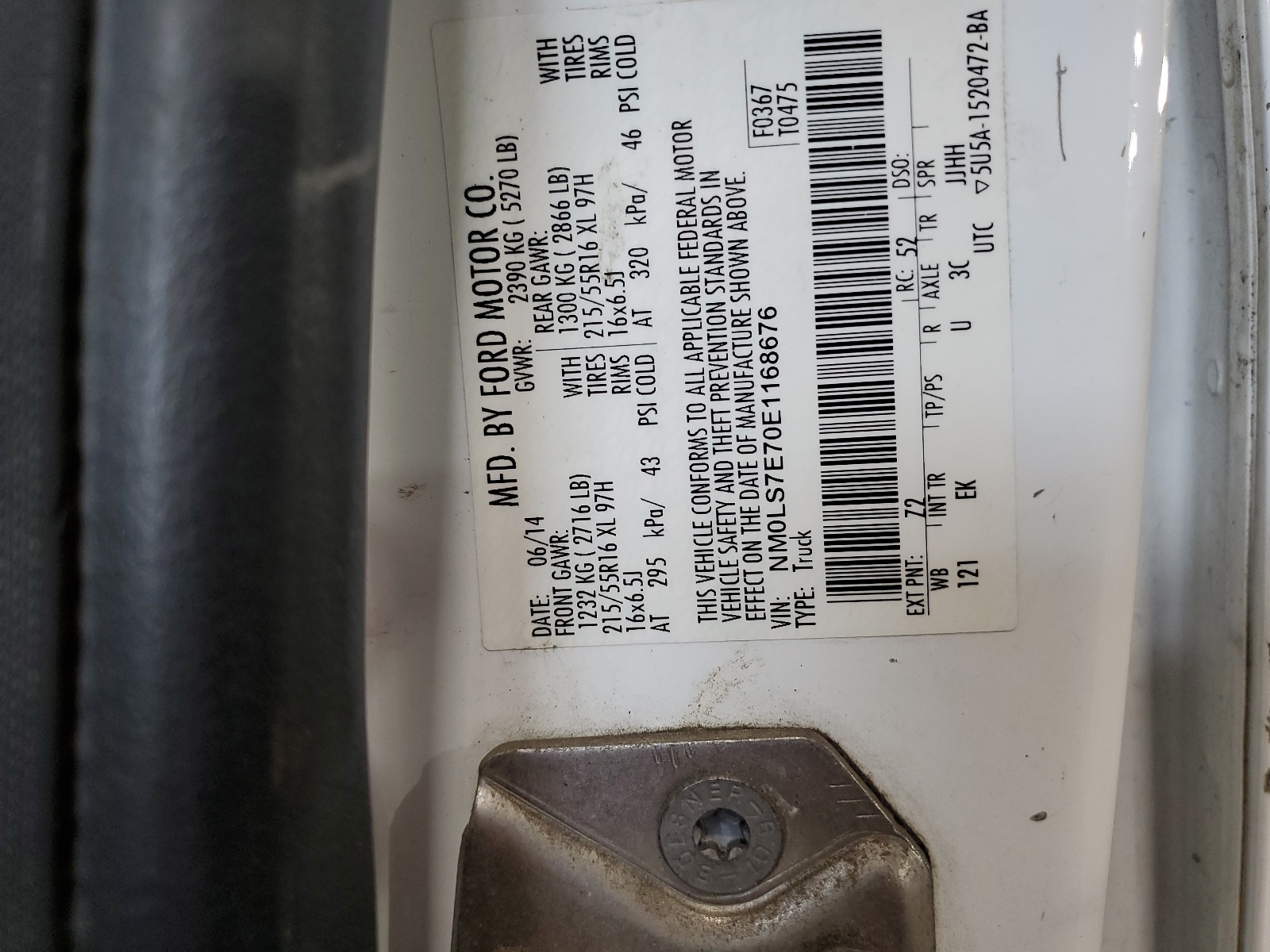 NM0LS7E70E1168676 2014 Ford Transit Connect Xl