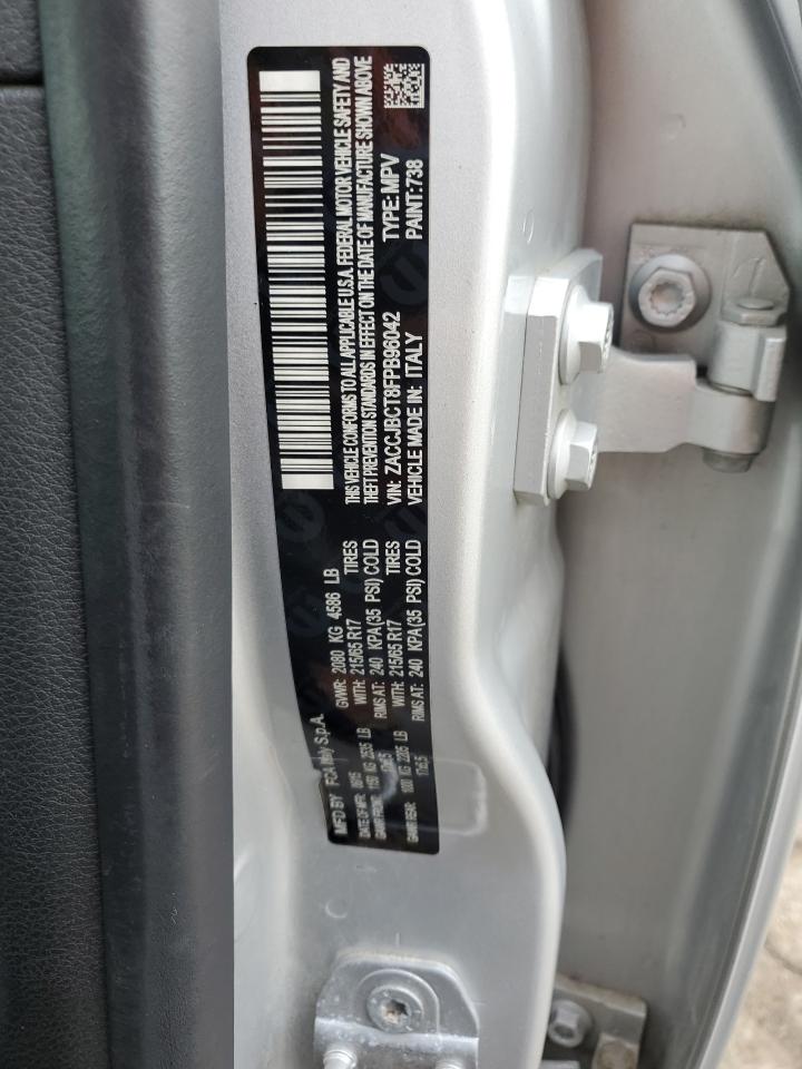 2015 Jeep Renegade Trailhawk VIN: ZACCJBCT8FPB96042 Lot: 65962604